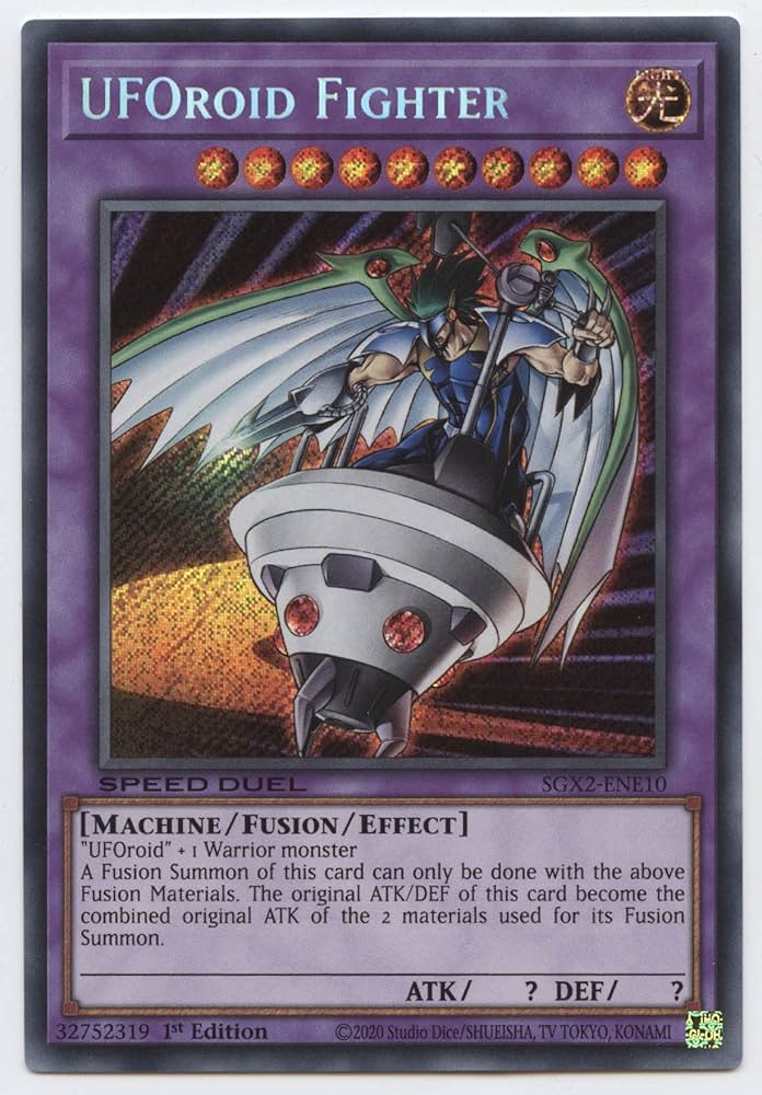 Amazon.com: Yu-Gi-Oh! UFOroid Fighter - SGX2-ENE10 - Secret